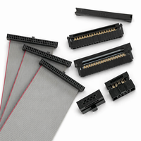 Câble plat IDC femelle-femelle 28AWG 6 broches, pas de 1,27 mm, isolé en PVC, âme en cuivre, FC vers FC, pour ordinateur