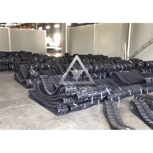 Exportation de l'assemblage de tampons en caoutchouc 250*72*49 patins de chaussure de piste pour Mini pelle PC18MR-2 pièces de train d'atterrissage maillon de chaîne de piste - Product Image 2