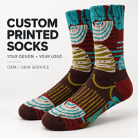 Chaussettes d'automne pour adultes Mushafier personnalisées OEM - Polyester/Nylon/Coton/Fibre de bambou/Laine, chaussettes sans couture résistantes aux déchirures