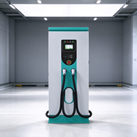 Chargeur rapide DC 180kW-360kW, station de recharge EV haute puissance à double connecteur, écran tactile, arrêt d'urgence, pour flotte et entrepôt de camions