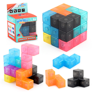 <span class=keywords><strong>Cubo</strong></span> mágico magnético, bloques de construcción, juguete educativo DIY, juguetes de aprendizaje de plástico, <span class=keywords><strong>cubo</strong></span> con tarjeta - Product Image 5