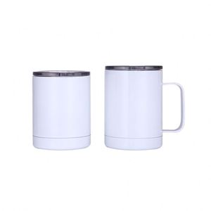 Tasse à café isotherme en acier inoxydable 304 de 350 ml au design moderne avec poignée, idéale pour le camping, résistante à l'eau bouillante, maintien thermique de 6 à 12 heures - Product Image 1