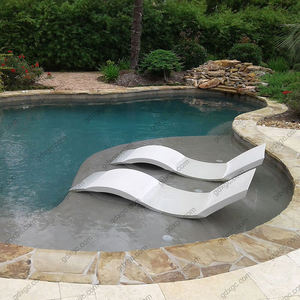 Promotion <span class=keywords><strong>de</strong></span> meubles d'extérieur élégants Chaise longue en <span class=keywords><strong>plastique</strong></span> durable Chaises longues pour bronzer pour piscine jardin hôtel - Product Image 4