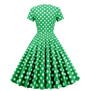 Rétro frais vacances bleu et blanc Style <span class=keywords><strong>anglais</strong></span> bretelles un mot col taille minceur grande balançoire robe femme <span class=keywords><strong>été</strong></span> - Product Image 6