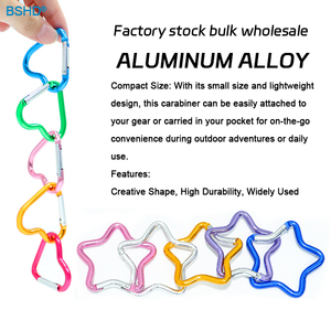 Vendite dirette della fabbrica triangolo in lega di alluminio in metallo a scatto portachiavi moschettone per campeggio <span class=keywords><strong>bici</strong></span> da trekking - Product Image 3