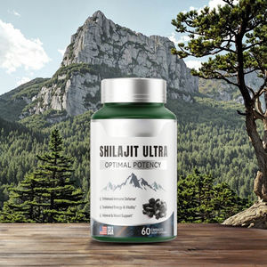 ओम अल्ट्रा शिलजीत कैप्सूल वयस्क मस्तिष्क स्वास्थ्य और जीवन शक्ति के लिए पूर्ण एसिड आवश्यक खनिजों के साथ शुद्ध हिलायन शिलजीत - Product Image 3