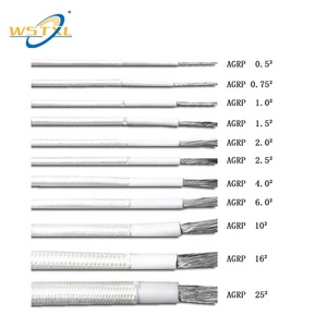 200 ℃   <span class=keywords><strong>Fil</strong></span> tressé en caoutchouc de silicone et fibre de verre pour la connexion d'équipements électriques à haute température, tels que les fours et les radiateurs - Product Image 3