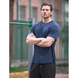 Camiseta Deportiva de Manga Corta para Hombre FOXA, Absorbe la Humedad, para Gimnasio, Paquete Múltiple, Color Sólido, Secado Rápido, Transpirable - Product Image 5