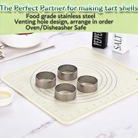 Cercle à pâtisserie perforé en acier inoxydable 304 de haute qualité, 8 cm, pour gâteaux et mousses, moule de cuisson