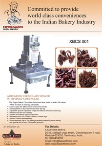 Automatic Chocolate Shaver Machine with Food-Grade Stainless Steel Blades and Variable Speed Controller for Bakery Use - Product Image 5
