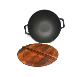 Woks Tradicionais de Ferro Fundido Antiaderente para Cozinha Grande e Indução - Product Image 6