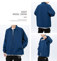 Veste Coach Légère pour Homme, Logo Personnalisé, Style Vintage, Coupe-Vent Imperméable avec Boutons, Taille XS, Réversible Teintée