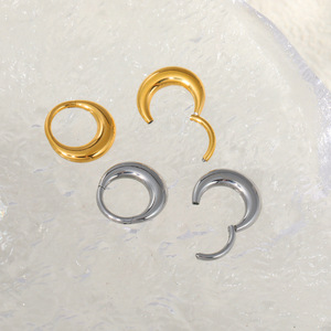 Anillo de Nariz de Acero Inoxidable 316L con Forma de Luna Creciente, Aro para Septum, Joyería para Piercing - Product Image 2