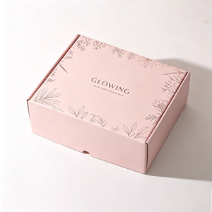 Boîte d'expédition personnalisée auto-scellante en carton ondulé avec pelliculage mat et logo imprimé pour l'e-commerce, cosmétiques et soins de la peau - Product Image 2