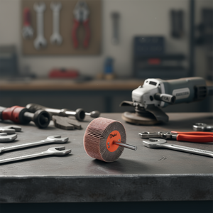 Roue à lamelles abrasives Ttake 100x30 mm, grain 240, tige de 6 mm pour le meulage - Product Image 3