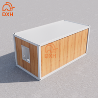 Maison conteneur modulaire détachable avec panneaux sandwich en grain de bois Petites maisons prêtes à être expédiées pour