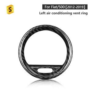 Shasha carbone volant menton Patch véritable Fiber de carbone intérieur accessoires pour Fiat <span class=keywords><strong>500</strong></span> <span class=keywords><strong>Abarth</strong></span> 595 2012 2013 2015 <span class=keywords><strong>2018</strong></span> 2019 - Product Image 2