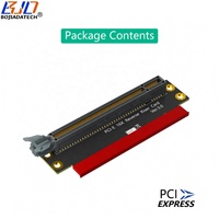 Reverse PCI-E 3.0 PCIe 16X Slot vers X16 Adaptateur Riser Card (Direction d'installation vers CPU) pour boîtier d'ordinateur serveur 2U