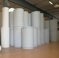 Rouleaux de papier peint en PVC imprimable, habituellement vierges, revêtement PE double face aseptique sans amiante, jetables et recyclables