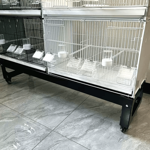 Support de cage à oiseaux pour perroquets, base mobile avec roulettes pour l'élevage de plusieurs oiseaux - Product Image 5