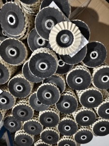 Disques à lamelles en feutre de laine premium, abrasifs, avec support en fibre de verre, pour polissage du métal et du verre, pour meuleuse d'angle - Product Image 5