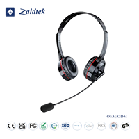 Nouveau casque filaire supra-auriculaire tendance avec annulation active du bruit (ANC) et interface USB pour le personnel des centres d'appels et les téléphones mobiles
