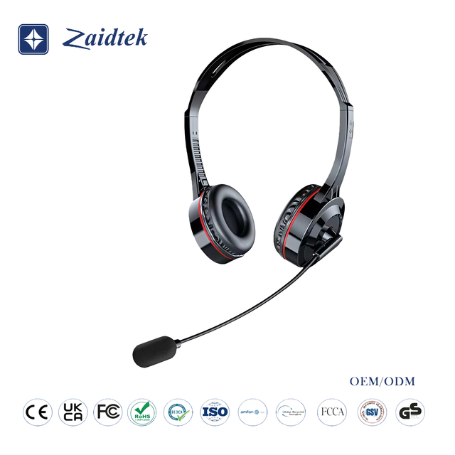 New Fashionable Wired Over-ear Headset Active Noise Cancellation (ANC) USB Interface for Call Center Staff Mobile Phones
