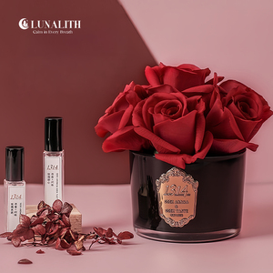 Set Regalo <span class=keywords><strong>Diffusore</strong></span> di Fragranze <span class=keywords><strong>con</strong></span> Rosa Eterna all'Ingrosso |   <span class=keywords><strong>Diffusore</strong></span> di Fragranze in Bottiglia di Vetro <span class=keywords><strong>con</strong></span> Fiori Artificiali e Logo Personalizzato - Product Image 5