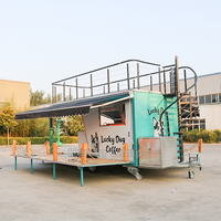 Camion de restauration CAMP, caravane à kebab, remorque alimentaire, bar mobile, chariot alimentaire extérieur en acier inoxydable