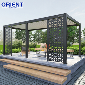 Pergola <span class=keywords><strong>de</strong></span> <span class=keywords><strong>jardin</strong></span> bioclimatique motorisée en aluminium imperméable avec porte en verre <span class=keywords><strong>6x3</strong></span> - Product Image 5