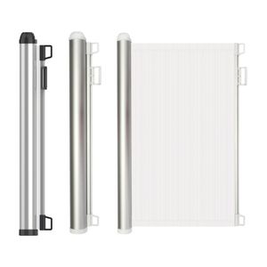 Barrière de sécurité pour chien extra large, rétractable, réglable, durable, facile à assembler, pour escalier, porte, en maille plastique, sûre - Product Image 1