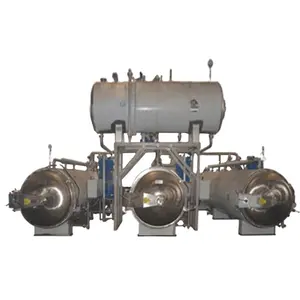 Industriële Congee Voedsel Water Spray Sterilisator Retort Roterende Retort Machine Water Bad Autoclaaf Sterilisator