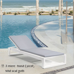 <span class=keywords><strong>Lettino</strong></span> da <span class=keywords><strong>spiaggia</strong></span> in metallo nero dal Design moderno <span class=keywords><strong>lettino</strong></span> da <span class=keywords><strong>spiaggia</strong></span> <span class=keywords><strong>lettino</strong></span> da sole in alluminio con ruote lettini da sole in alluminio per Hotel - Product Image 2