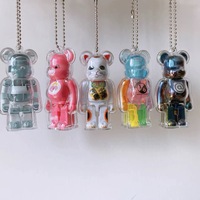 Sac cadeau promotionnel 100% Bearbrick acrylique boîtier boîte bloc ours brique porte-clés affichage Figure