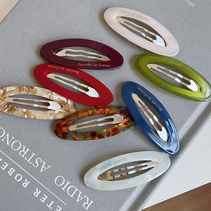 Mini Clip a presión ovalado colorido leopardo francés horquilla pasador francés horquilla para mujer - Product Image 4