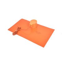 XIAOSHU Plaques chauffantes industrielles en silicone 220V 2000W, chauffe-tambour à huile isolé en caoutchouc silicone