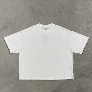 T-shirt décontracté pour homme, coupe ample, manches courtes, coton mercerisé 220g, rafraîchissant, anti-humidité, protection UV - Product Image 4