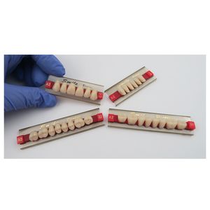 Dentiera dentale in resina sintetica a 3 strati in acrilico con denti finti bocca piena - Product Image 3