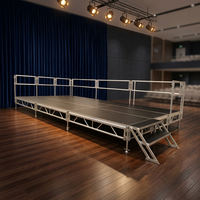 Plateforme de Scène Modulaire en Aluminium, Sans Outil, Carrée, Réglable, pour Mariages et Événements