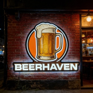 Free Design Custom Logo Lightbox Sign Ultra-Thin Acrylic Business LED LightBox Sign for Shop Wall Decor - Product Image 1