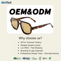 Lunettes de soleil TFB en acétate à double pont, style rétro, unisexe, OEM, personnalisées, de luxe, de haute qualité, vente en gros