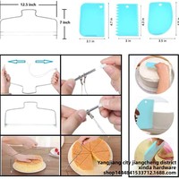 357-teiliges Multi-Material Tortendrehteller-Set mit Edelstahl- und Silikon-Backwerkzeugen für Tortendekoration und Zuckerguss Großhandel