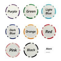 Jetons de Golf Poker accessoires de Golf en plastique Logo personnalisé marqueur de balle coloré