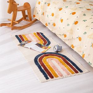 Di alta qualità colorato <span class=keywords><strong>arcobaleno</strong></span> camera decorazione per la casa per bambini cotone tessuto fatto a mano Tufted Area tappeto per soggiorno - Product Image 5