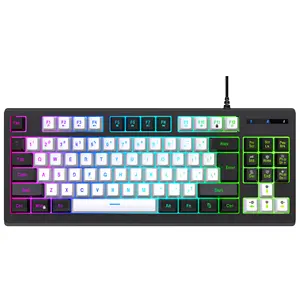 G69 sensation mécanique esports RGB 87 touches ordinateur bureau USB clavier de jeu filaire