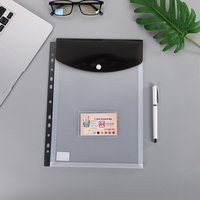 Dossier Transparent A4 personnalisé, bouton étanche, pour bureau, pochette, enveloppe en plastique A4
