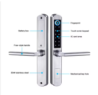 Cerradura Inteligente Biométrica con Huella Dactilar Aurelysse Tuya/TTlock, Alta Seguridad, Impermeable IP64, Acero Inoxidable, Multi-Desbloqueo, OEM ODM