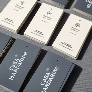 Tùy chỉnh quần áo treo thẻ có thể tái chế quần áo thẻ cao GSM giấy treo thẻ - Product Image 3