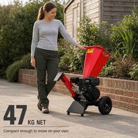 Broyeur de bois diesel auto-alimenté, mini broyeur de bois sur roues pour jardin et ferme