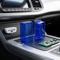 SETOCONT Neue Transparente Blaue OBD-Abdeckung 20 mm mit OBD-Anschluss für OBD-Geräte ST-SOH-002-TA